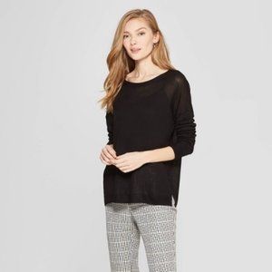 Women's Long Sleeve Crew Neck Pullover Sweater